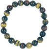 Elastic Bracelet 8mm Round Beads - Tri Color Tiger Eye*
