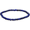 Elastic Bracelet 4mm Round Beads - Lapis