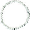 Elastic Bracelet 4mm Round Beads - Howlite