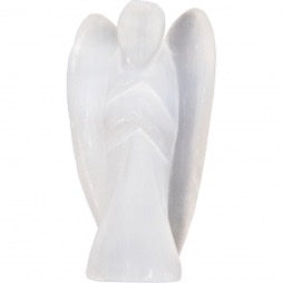 Stone Carving Figurine - 1.75 " - Clear Qtz Angel *